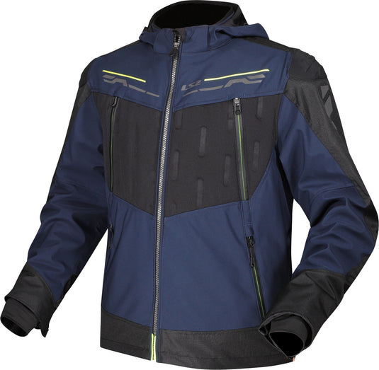 Ls2 zirconium jas jacket zirconium herr blue black neon yellow xl