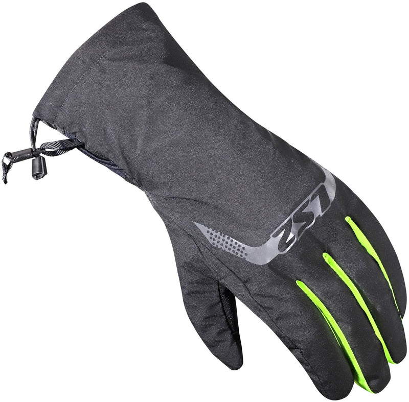 Load image into Gallery viewer, Ls2 überziehhandschuh thermorain glove thermorain black h-v yellow xs-s
