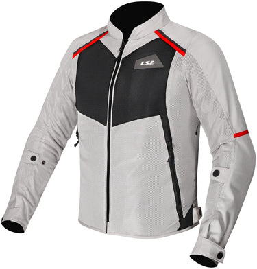 Ls2 jacke breeze man jacket breeze men gray black red gr. s