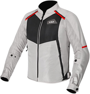 Ls2 jacke breeze man jacket breeze men gray black red size xl