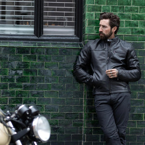 Oxford lederjacke walton 2.0 jacket walton 2.0 aa leather black gr. l