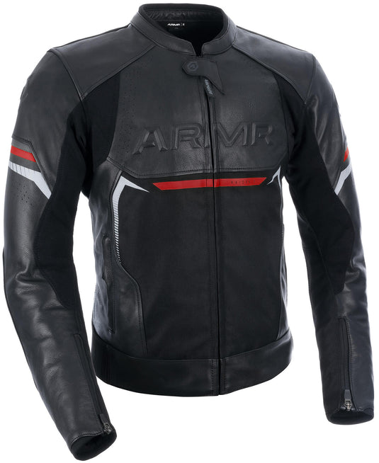 Armr leren jas raiden 3.0 leather jacket raide 3.0 ms black red gr. xl