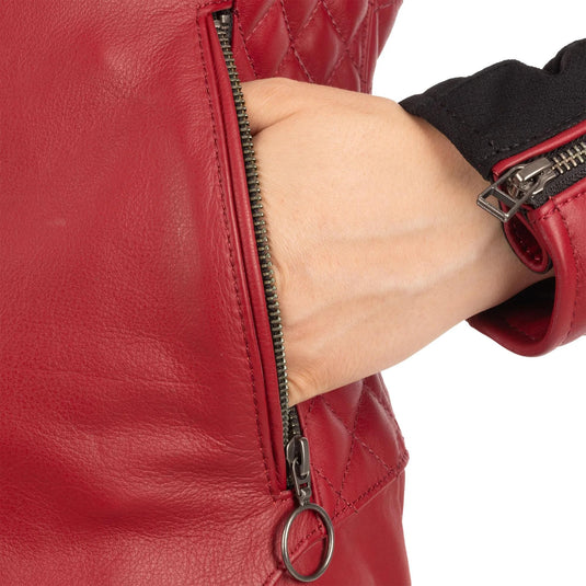 Oxford lederjacke radley leather jacket rad ws red 44