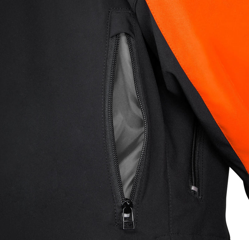 Load image into Gallery viewer, Ufo plast jacke taiga enduro jacket ufo black orange gr. xl
