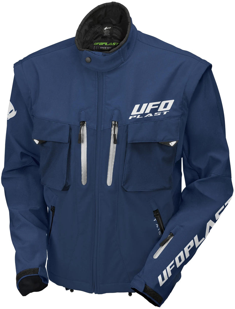 Load image into Gallery viewer, Ufo plast jacke taiga enduro jacket ufo blue gr. m
