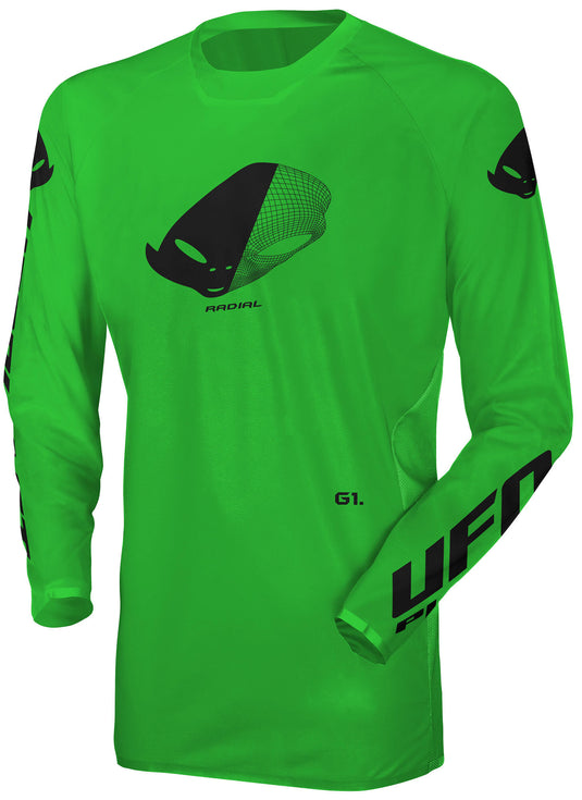 Ufo plast jersey mx radial mx jersey ufo radial neon green gr. l