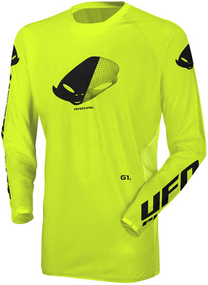 Ufo plast jersey mx radial mx jersey ufo radial neon yellow gr. m