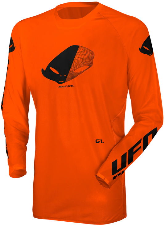 Ufo plast jersey mx radial mx jersey ufo radial neon orange size xl