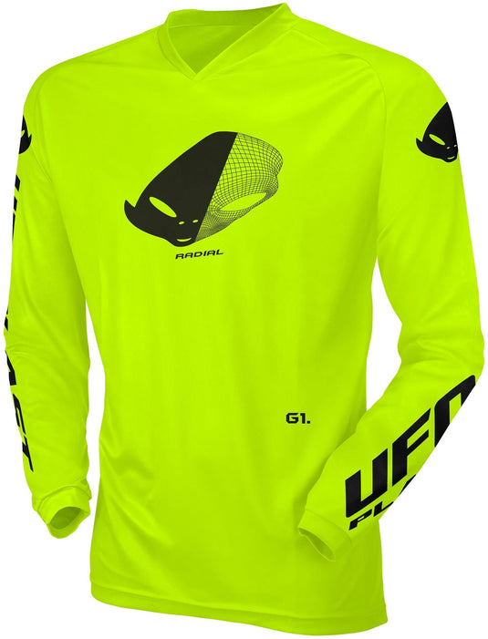 Ufo plast jersey mx radial children's jersey ufo rad neon yellow gr. xxxxs