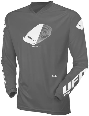 Ufo plast jersey mx radial children's jersey ufo rad grey gr. s