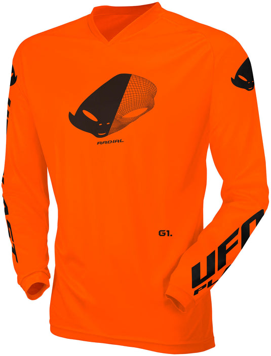 Ufo plast jersey mx radial children's jersey ufo rad neon orange size xxs