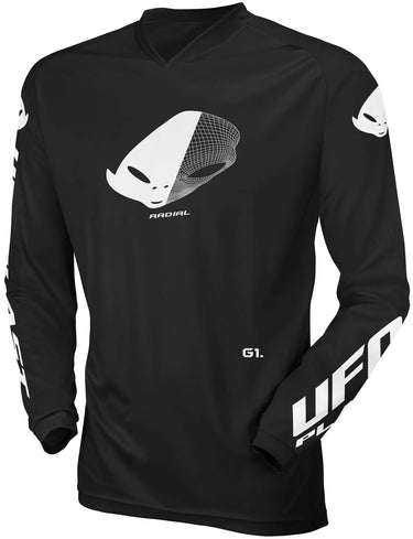 Ufo plast jersey mx radial children's jersey ufo rad black gr. s