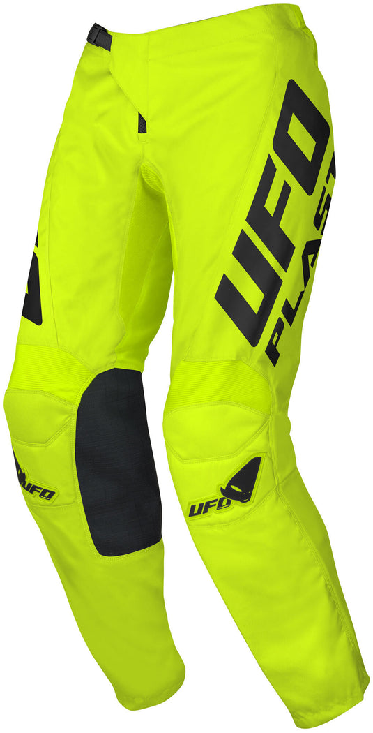 Ufo plast broek mx radial mx kids pants ufo radial neon yellow size 146