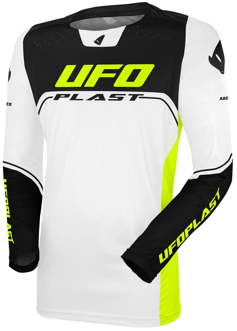 Load image into Gallery viewer, Ufo plast jersey mx ares mx jersey ufo ares white black size m
