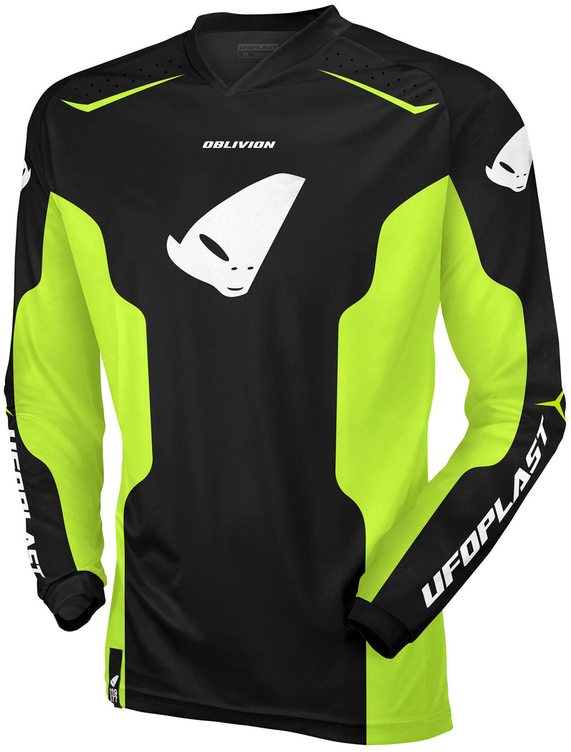 Load image into Gallery viewer, Ufo plast jersey mx oblivion mx jersey ufo oblivion black yellow gr. xxl
