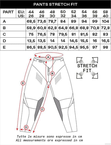 Ufo plast hose mx ares mx trousers ufo ares gray red size 52