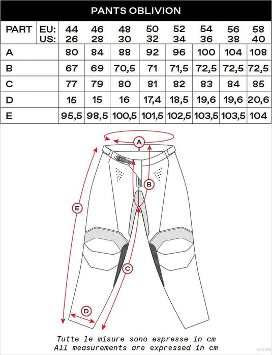 Ufo plast hose mx oblivion mx trousers ufo oblivion red white gr. 48