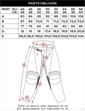 Ufo plast hose mx oblivion mx trousers ufo oblivion blue red size 52