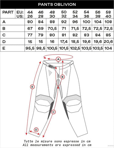 Ufo plast hose mx oblivion mx trousers ufo oblivion black white gr. 46