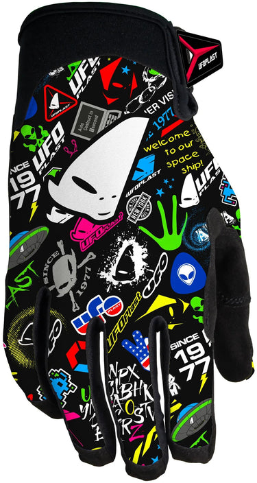 Ufo plast crosshandschuh skyline kids children gloves ufo skyline graphic gr.m