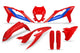 Ufo plast verkleidungssatz trim kit ufo beta red blue