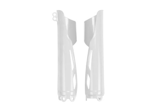 Ufo plast voorvork bescherming fork protectors ufo honda white