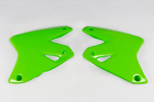 Ufo plast kühlerabdeckung radiator covers ufo kawasaki green