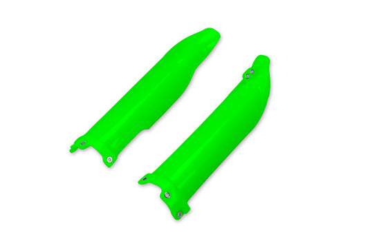 Ufo plast voorvork bescherming fork protectors ufo kawasaki green