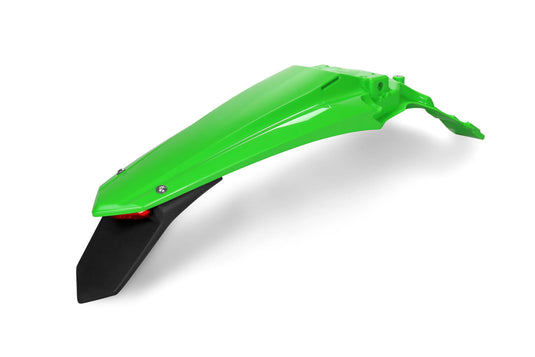 Ufo plast spatbord rear mudguard ufo kawasaki led green