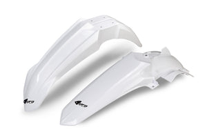 Ufo plast kotflügelsatz mudguard set ufo yamaha white