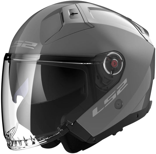 Ls2 jethelm of603 infinity ii solid helmet infinity ii gray gr. s