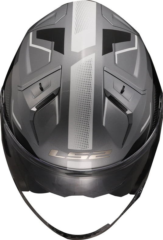 Ls2 jethelm „of603 infinity ii veyron” helmet infinity ii grey white gr. l