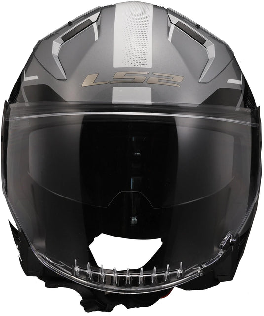 Ls2 jethelm of603 infinity ii veyron helmet infinity ii gray white gr. xs