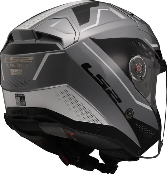 Ls2 jethelm of603 infinity ii veyron helmet infinity ii gray white gr. xs
