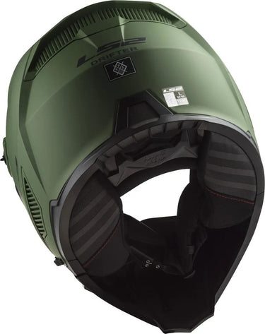 Ls2 modulaire helm of606 drifter solid helmet drifter green matt gr. xs