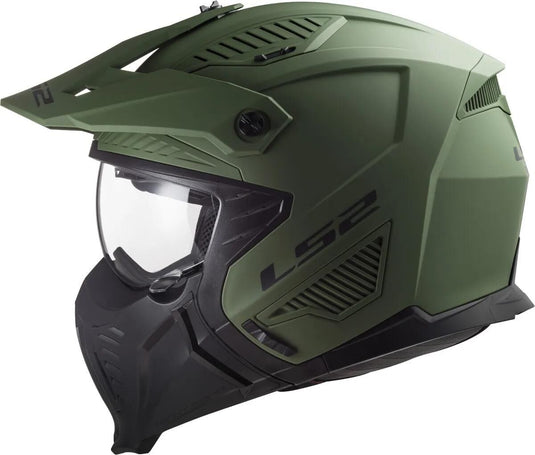 Ls2 modularhelm of606 drifter solid helmet drifter green matt gr. xxl