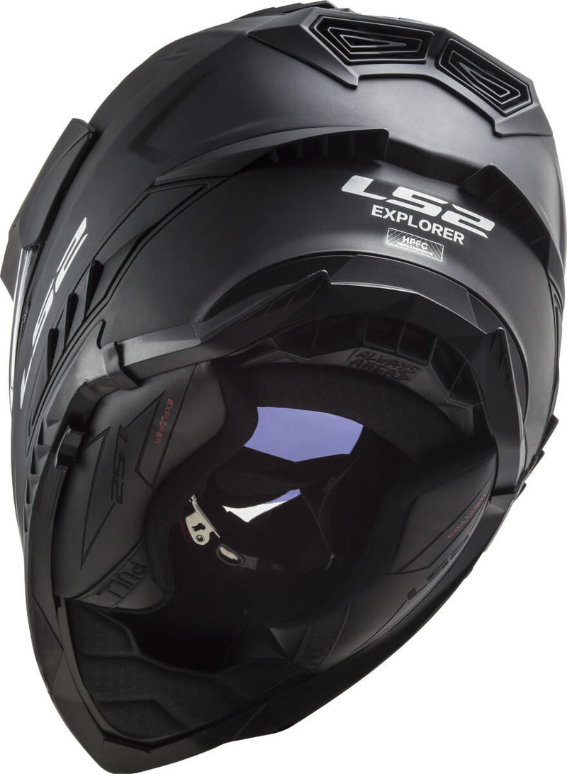 Load image into Gallery viewer, Ls2 endurohelm mx701 explorer solid helmet mx701 explorer solid xs matt black
