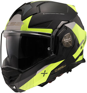 Ls2 klapphelm ff901 advant x oblivion helmet advant x obliv bw neon yellow matt gr. 3