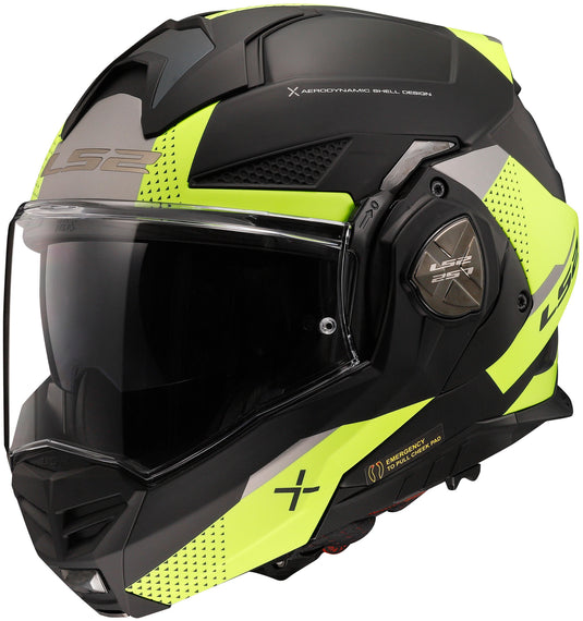 Ls2 opklaphelm ff901 advant x oblivion helmet ff901 adv. x obv. l bl yellow