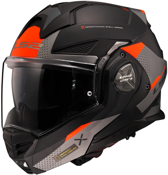 Ls2 opklaphelm ff901 advant x oblivion helmet ff901 adv. x obv. s bl tit. orange