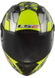 Ls2 integraalhelm ff805 thunder carbon space helmet ff805 thun.ca. space xxl yel. grey matt