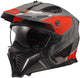 Ls2 modulaire helm of606 drifter devor helmet of606 drtifer devor l sil. titan. red