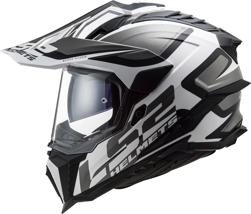 Load image into Gallery viewer, Ls2 endurohelm mx701 explorer alter helmet mx701 explorer alter xl bl. white matt

