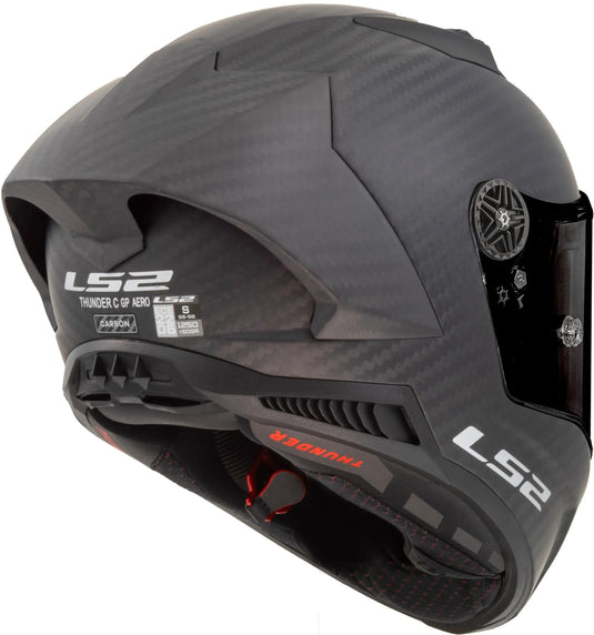 Ls2 integraalhelm ff805 thunder carbon gp aero helmet thunder gp aer black matt gr. xl