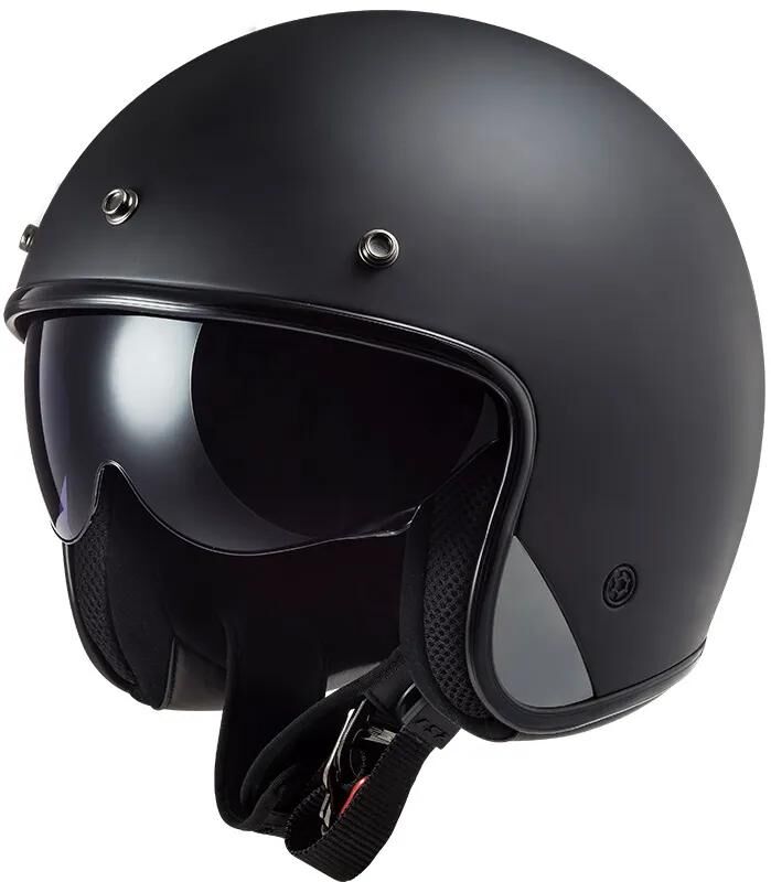 Load image into Gallery viewer, Ls2 jethelm of601 bob ii solid helmet of601 bob ii black matt gr. s
