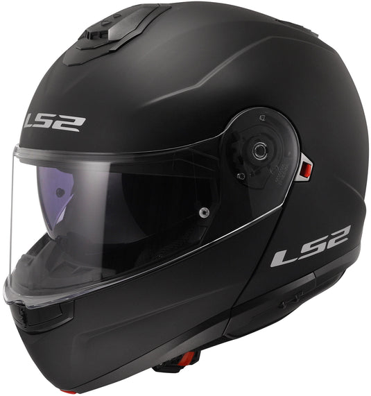 Ls2 opklaphelm ff908 strobe ii solid helmet ff908 strob.ii solid m black matt