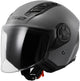Ls2 jethelm of616 airflow ii solid helmet airflow ii of6 solid nardo gray gr. m