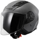 Ls2 jethelm of616 airflow ii solid helmet airflow ii of6 solid nardo gray gr. l