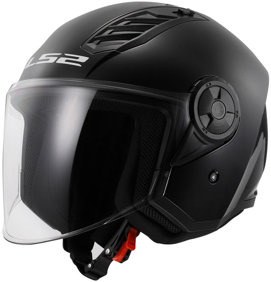 Ls2 jethelm of616 airflow ii solid helmet airflow ii of6 solid black gr. s