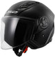 Ls2 jethelm of616 airflow ii solid helmet airflow ii of6 solid black gr. xl